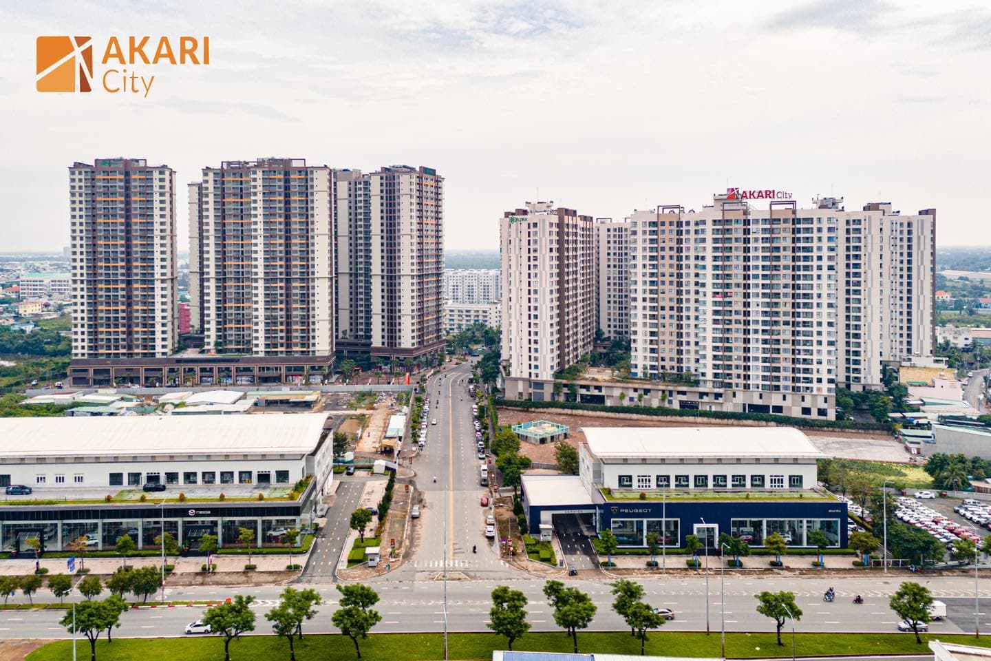 Hình thực tế khu căn hộ Akari City